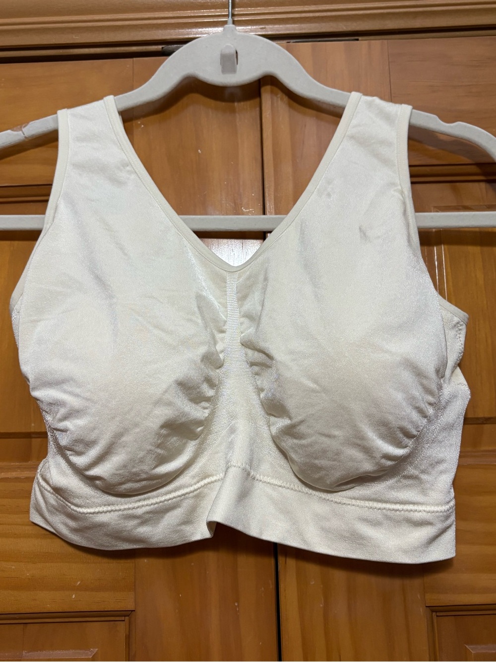 Everyday Seamless Wireless Bra - Cream Size 3XL EUC